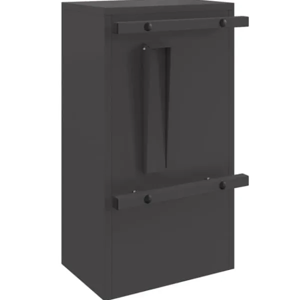 Postkasser & Brevindkast^Moderne stål postkasse - Rektangulær og vandafvisende | Farve: Sort | Størrelse: 30x23x55 cm