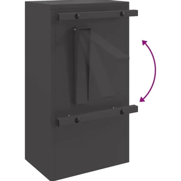 Postkasser & Brevindkast^Moderne stål postkasse - Rektangulær og vandafvisende | Farve: Sort | Størrelse: 30x23x55 cm
