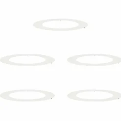 Best Moderne Træ-Ringe - Dekorative Stålkrukker | Størrelse: Ø60/90 cm | Farve: Hvid Buskads