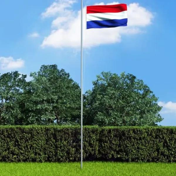 Flag & Vindposer^Mooistoerwonen Flag med flagstang Holland 6,2 m aluminium