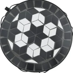 New Mosaik planteborde i 3 stk. - Keramisk top | Farve: Sort og Hvid Plantestativer