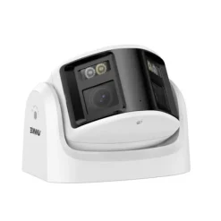 Sikkerhedsmonitorer & Videokameraer^6MP Dobbelt-Objektiv Sikkerhedskamera, 180° Vidvinkel, AI Menneskegenkendelse,8MP-V2