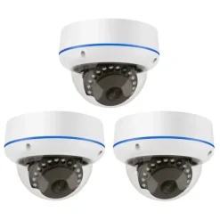 Sikkerhedsmonitorer & Videokameraer^5MP POE IP Kamera, Indendørs Dome, Vandal-sikker,3pc 5MP POE Kamera, 2.8mm
