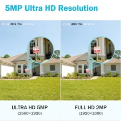 Clearance 5MP Ultra HD CCTV-kamera, IP67-vejrbeskyttet, 100ft nattevision Sikkerhedsmonitorer & Videokameraer