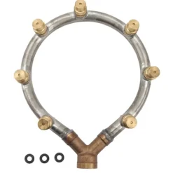Springvand & Damme^Multifunktionel ringformet dyse G3/8 hungevind multihoved Ringformet forstøvningsdyse til havelandbrugsvanding 7 hoved