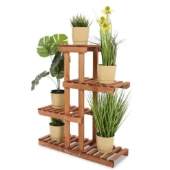 Plantestativer^Multilevel blomsterstativ 5-hyldet RKA /82x68x25/ Brun