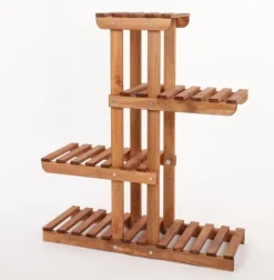 Plantestativer^Multilevel blomsterstativ 5-hyldet RKA /82x68x25/ Brun