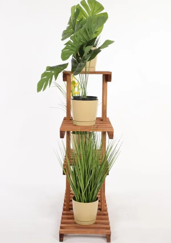 Plantestativer^Multilevel blomsterstativ 5-hyldet RKA /82x68x25/ Brun