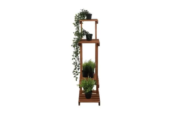 Plantestativer^Multilevel blomsterstativ 5-hyldet RKB /95x116x25/ Brun