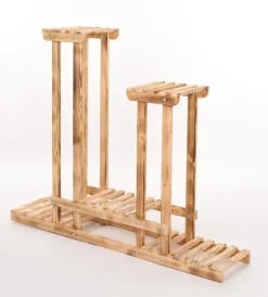 Plantestativer^Multilevel plant stand 5-tier RKB /95x116x25/ Naturligt patineret
