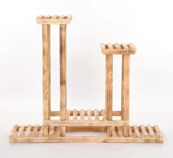 Plantestativer^Multilevel plant stand 5-tier RKB /95x116x25/ Naturligt patineret