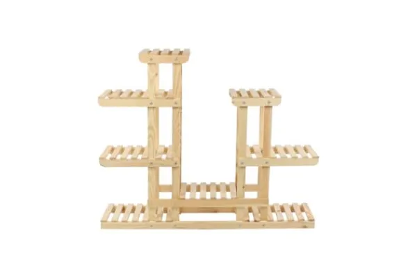 Best Multilevel træblomsterpotte RKB /95x116x25/ Naturlig Plantestativer