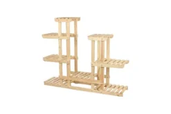 Best Multilevel træblomsterpotte RKB /95x116x25/ Naturlig Plantestativer
