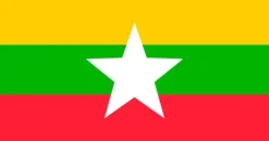 Flag & Vindposer^Myanmar flag