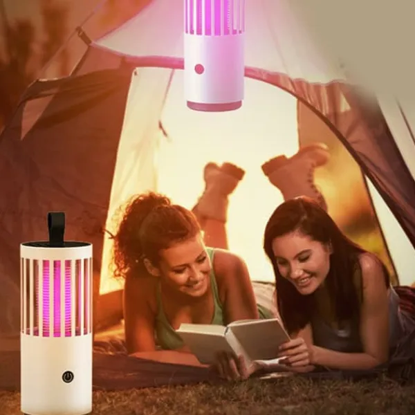 Insektmiddel & Dyreafvisende Middel^Myggdödslampa Elektrisk chock Stark sug USB Uppladdningsbar Myggfälla Lampa Zapping Light för inomhus utomhus Uppladdningsbar (Elektrisk chock och St | CDON