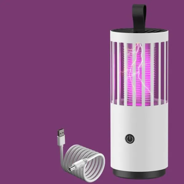 Insektmiddel & Dyreafvisende Middel^Myggdödslampa Elektrisk chock Stark sug USB Uppladdningsbar Myggfälla Lampa Zapping Light för inomhus utomhus Uppladdningsbar (Elektrisk chock och St | CDON