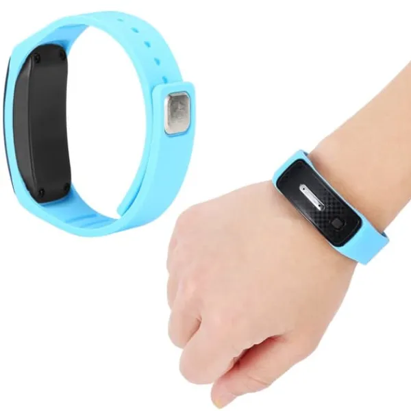 Hot Myggeafvisende Armbånd USB Opladning Ultralyd Myggeafvisende Armbåndsur Blå Insektmiddel & Dyreafvisende Middel