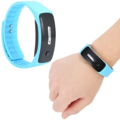 Hot Myggeafvisende Armbånd USB Opladning Ultralyd Myggeafvisende Armbåndsur Blå Insektmiddel & Dyreafvisende Middel