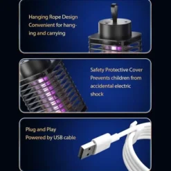 Discount Myggelampe UV Myggemorder Myggefanger Insektfanger Insektmiddel & Dyreafvisende Middel
