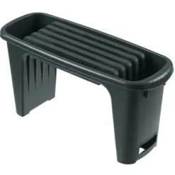 Støtte Med Hjul, Sæder & Knæbeskyttelse Til Havepleje^NATUR HDPE knäpall - 2 positioner: sittande och knäande - H 34 x 65,5 x 25 cm - Grön