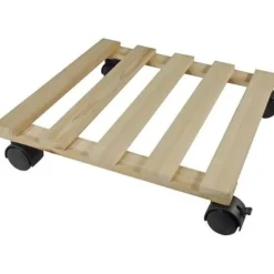 Outlet NATUR Hyllan på hjul för växter - Gran - H7,4 x 35 x 35 cm Støtte Med Hjul, Sæder & Knæbeskyttelse Til Havepleje