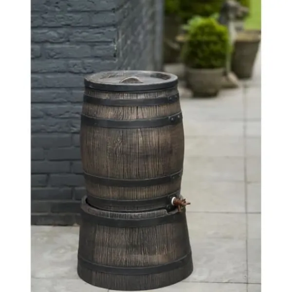 Regntønder^Nature Rain Barrel Holder 30,5x58cm Brun