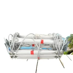 Beredskabsplaner^Nødsituation brandstige, 5m længde, 200kg belastningskapacitet, 2,35kg vægt, aluminiumlegering, kompakt design