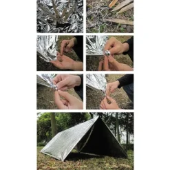 Online nødtæppe Survival Rescue Førstehjælp Folie Termisk tæppe 130x210cm Beredskabsplaner
