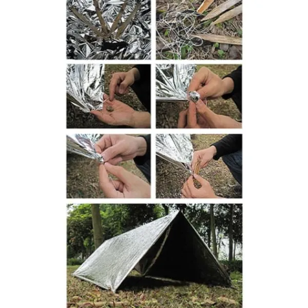 Online nødtæppe Survival Rescue Førstehjælp Folie Termisk tæppe 130x210cm Beredskabsplaner