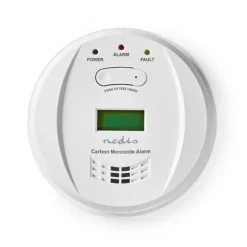 Røg- & Kulmonoxiddetektorer^Nedis Kulilte alarm | Batteri | Batteri levetid op til: 5 År | Hush / mute-funktion | Med testknap | 85 dB | Hvid