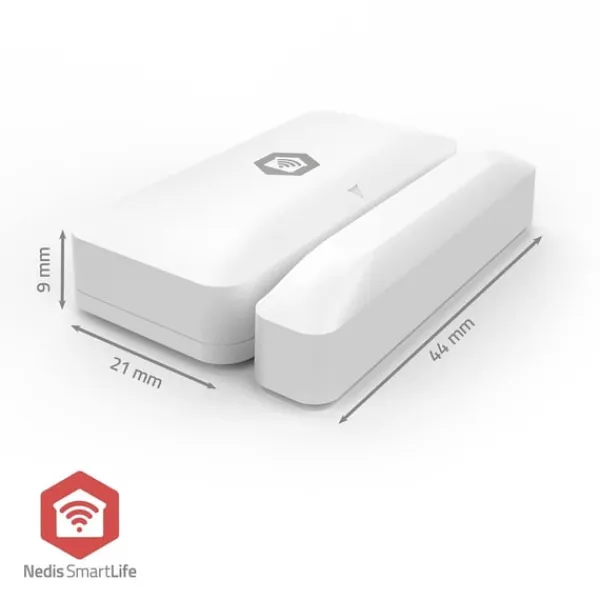Sensorer Til Sikkerhedssystemer^Nedis SmartLife Dørvinduessensor | Zigbee 3.0 | Batteri | Android™ / IOS | Hvid