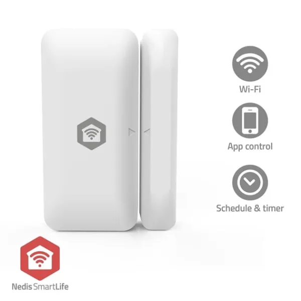 Sensorer Til Sikkerhedssystemer^Nedis SmartLife Dørvinduessensor | Zigbee 3.0 | Batteri | Android™ / IOS | Hvid