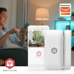 Sensorer Til Sikkerhedssystemer^Nedis SmartLife Dørvinduessensor | Zigbee 3.0 | Batteri | Android™ / IOS | Hvid
