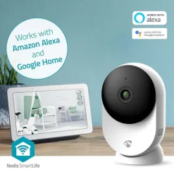 Sikkerhedsmonitorer & Videokameraer^Nedis SmartLife Indendørs Kamera | 3MP Full HD 1296p | Cloud Storage (mulighed) / microSD (ikke inkluderet) / Onvif | Med bevægelsessensor | Nattesyn | CDON