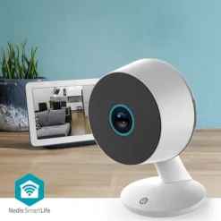 Sikkerhedsmonitorer & Videokameraer^Nedis SmartLife Indendørs Kamera | 3MP Full HD 1296p | Cloud Storage (mulighed) / microSD (ikke inkluderet) / Onvif | Med bevægelsessensor | Nattesyn | CDON