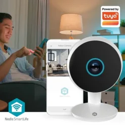 Sikkerhedsmonitorer & Videokameraer^Nedis SmartLife Indendørs Kamera | 3MP Full HD 1296p | Cloud Storage (mulighed) / microSD (ikke inkluderet) / Onvif | Med bevægelsessensor | Nattesyn | CDON