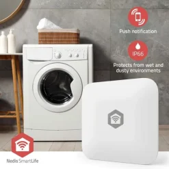 Discount Nedis SmartLife Vand Detektor | Zigbee 3.0 | Batteri | Maks. batteritid: 12 Måned | Hvid Lækagedetektorer