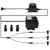 Springvand & Damme^Nedsænkelig Vandpumpe, 1500 L/H Udgivelse, 3 LED Ringlys,Pumpe tilføj LED-ring