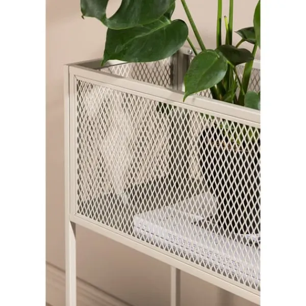 Havekurve^Netz kurv blomsterkasse 30x110cm beige.