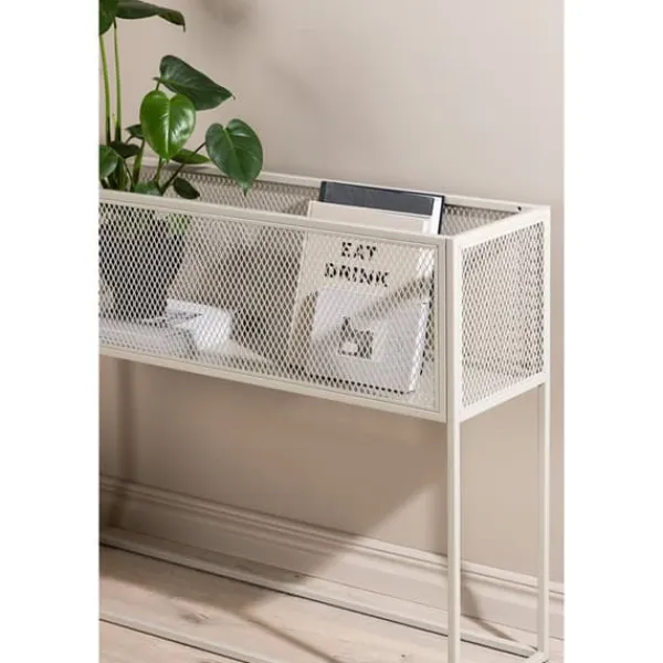 Havekurve^Netz kurv blomsterkasse 30x110cm beige.