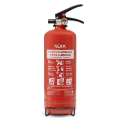 Brandslukkere^Nexa brandsläckare, 2 Kg ABC-pulver med väggfäste (13402)