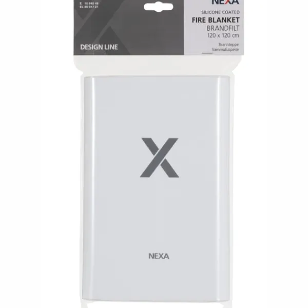 Brandtæppe^nexa FB-120 VHD Brandfilt Silikon Vit 120x120 Box