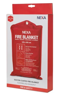 Brandtæppe^Nexa FBS-180: Brandfilt silikon, 180 cm