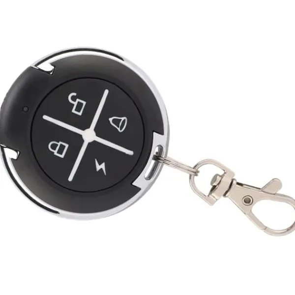 Skure, Garager & Carports^4-nøgle sort rund automatisk kopi garageport trådløs fjernbetjening (433MHZ)