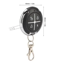 Skure, Garager & Carports^4-nøgle sort rund automatisk kopi garageport trådløs fjernbetjening (433MHZ)