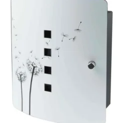 Postkasser & Brevindkast^Nøgleskab - BURG WACHTER - 6204/10 Ni Pusteblume - Mælkebøttedekoration, 10 kroge, justerbar magnetlukning
