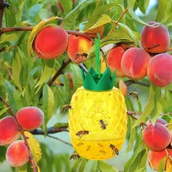 Skadedyrsfælder^NoBzzz FÆLDE TIL HVEPSEFLUER 2 STK. GENBRUGELIG EFFEKTIV ANANAS