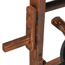 Springvand & Damme^Ønskebrønd fontæne med elektrisk pumpe - Massivt fyrretræ | Størrelse: 57x50x112 cm