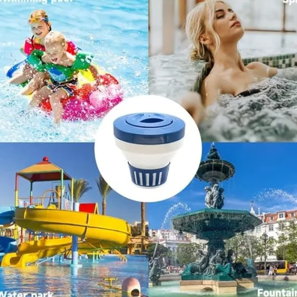 OBOSOE 19 cm klorfløjte, klordispenser - justerbar klordispenser til pool og spa (indendørs og udendørs) Pool- & Spatilbehør