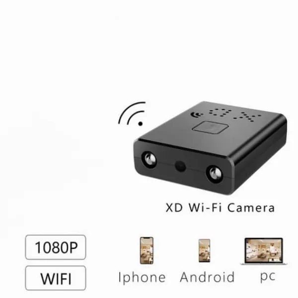 Best OBOSOE batteridrevet HD-sikkerhedskamera - Nattesyn og bevægelsesdetektering | Bærbar babyalarm til bil, hjem og kontor | WiFi-version Sikkerhedsmonitorer & Videokameraer
